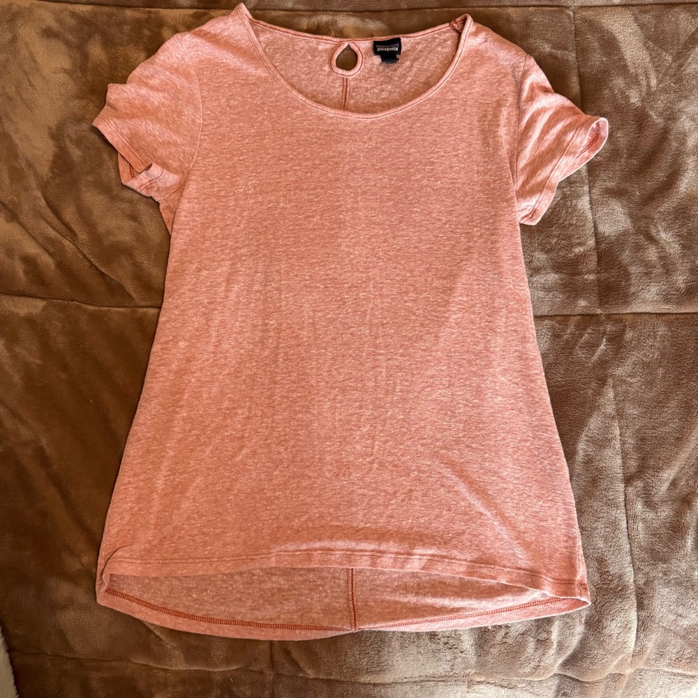 Patagonia Light Pink Short Sleeve Tee